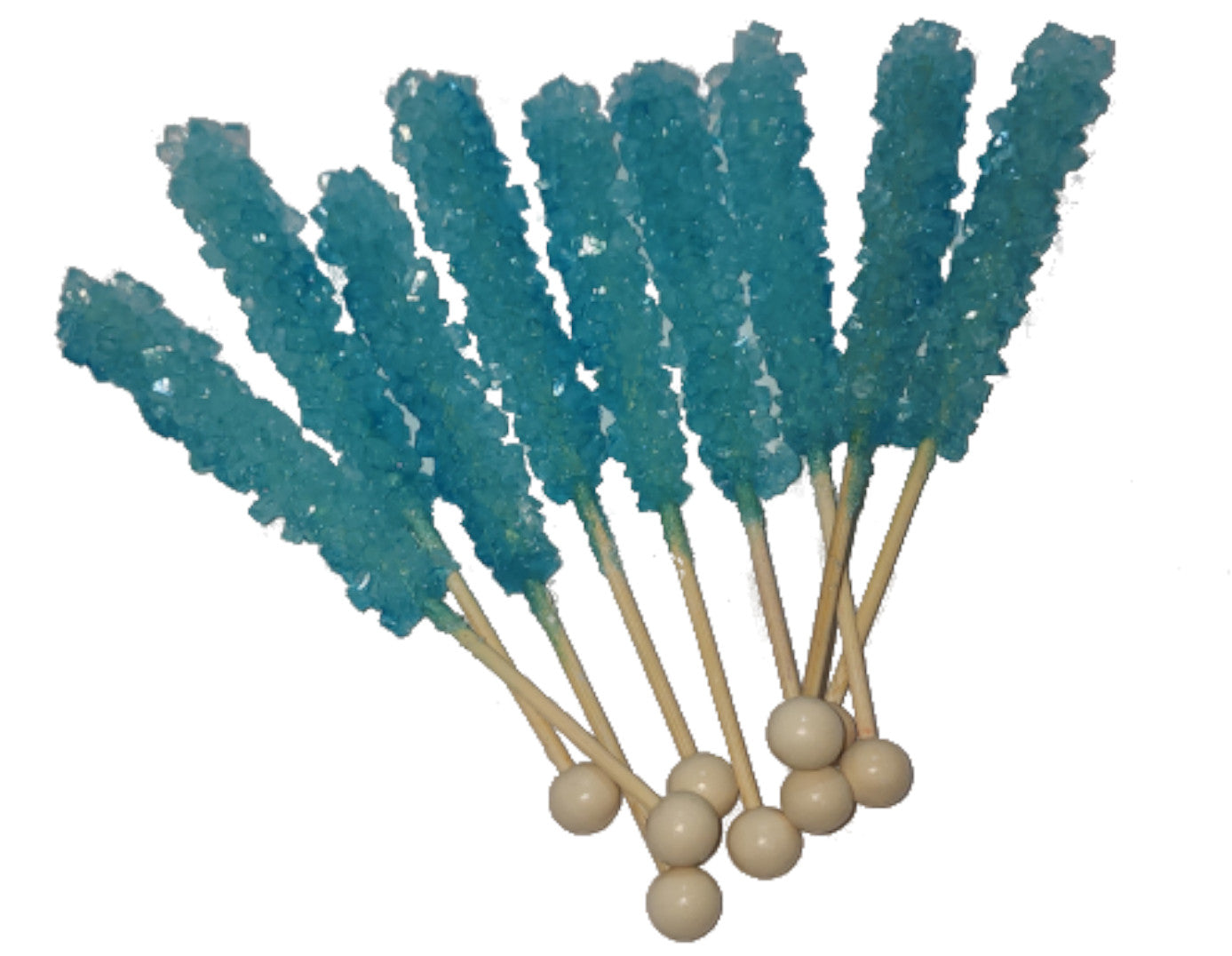 Blue Raspberry Rock Candy Sticks