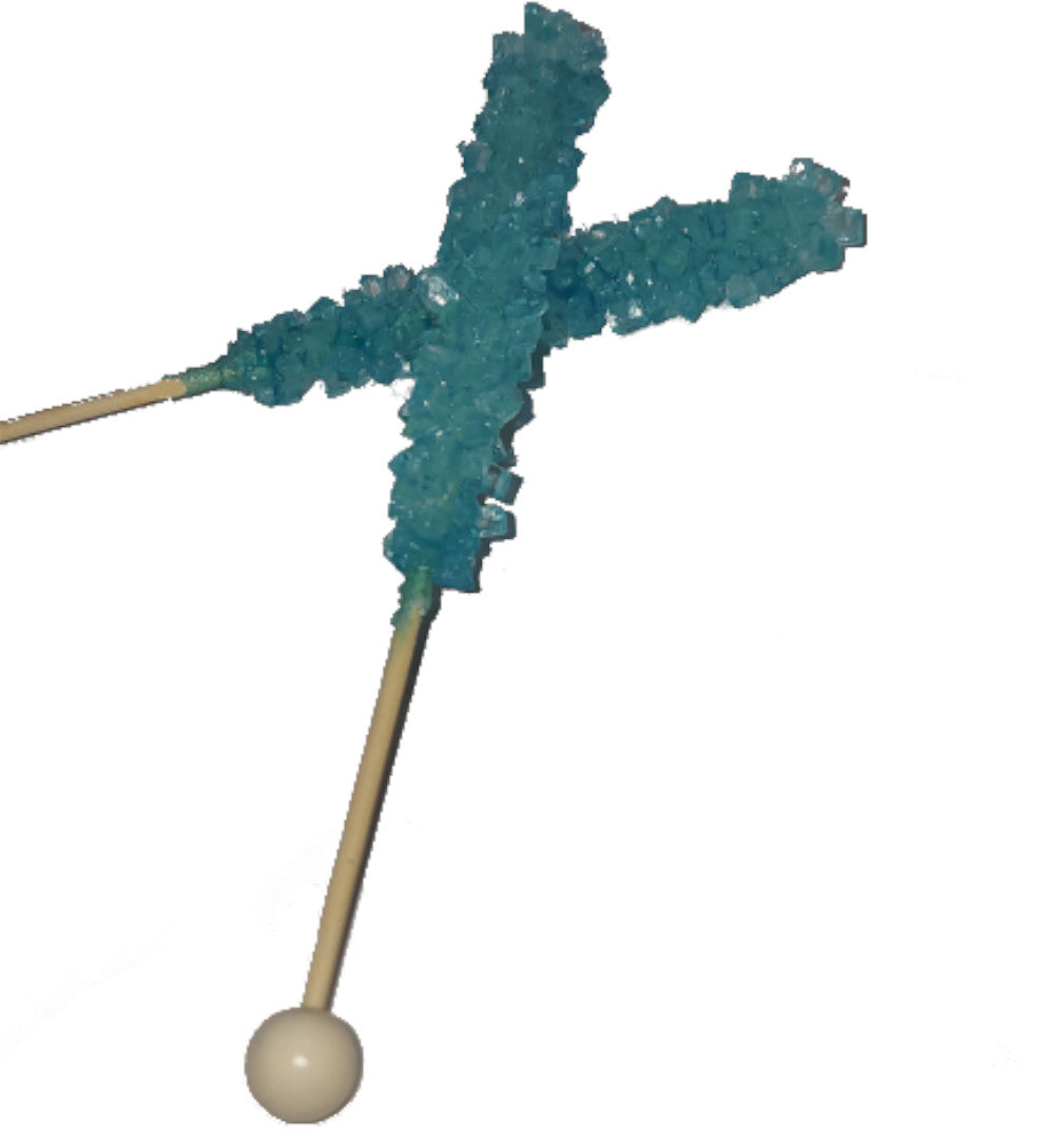 Blue Raspberry Rock Candy Sticks