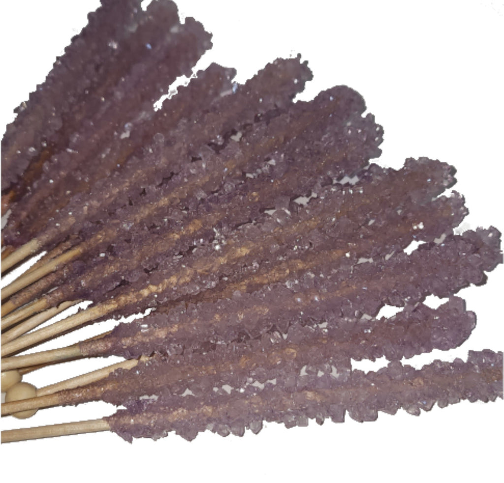 Grape Rock Candy Sticks