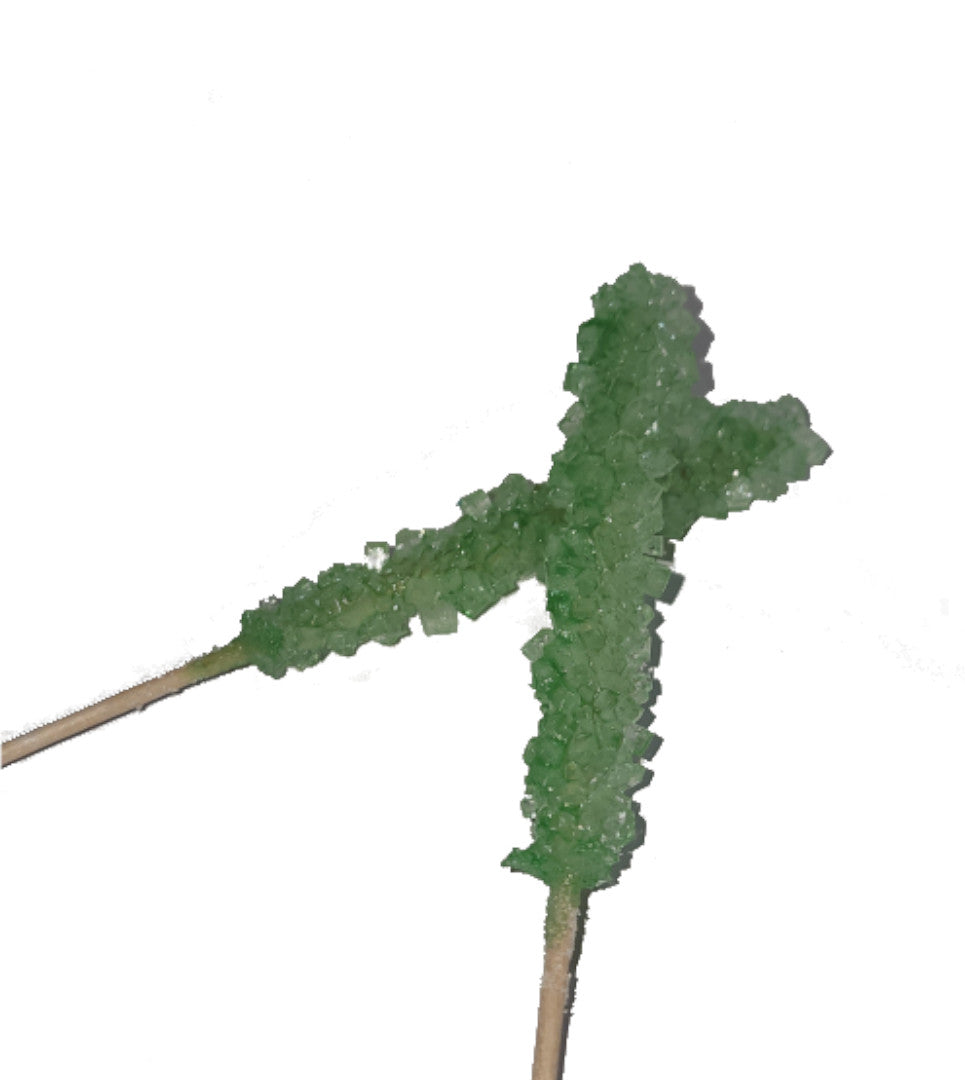 Green Apple Rock Candy Sticks