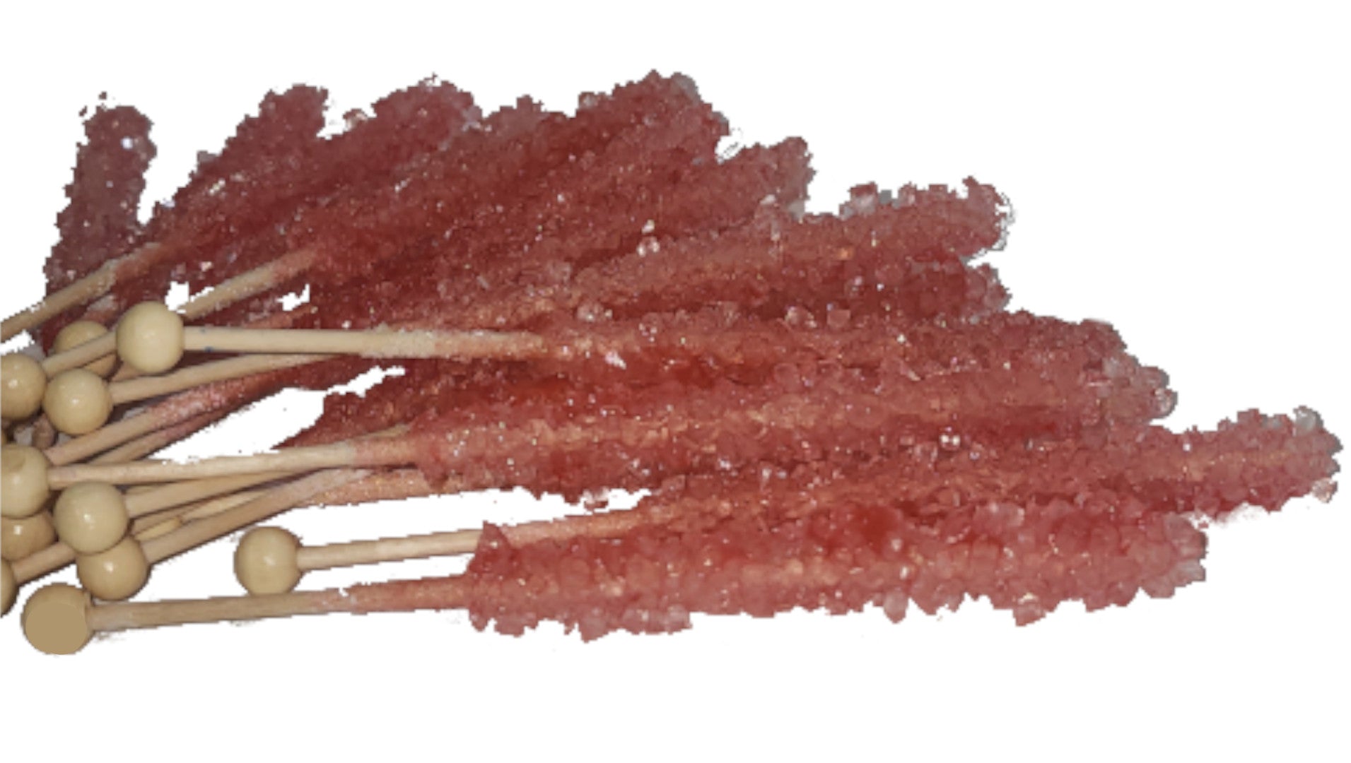 Strawberry Rock Candy Sticks