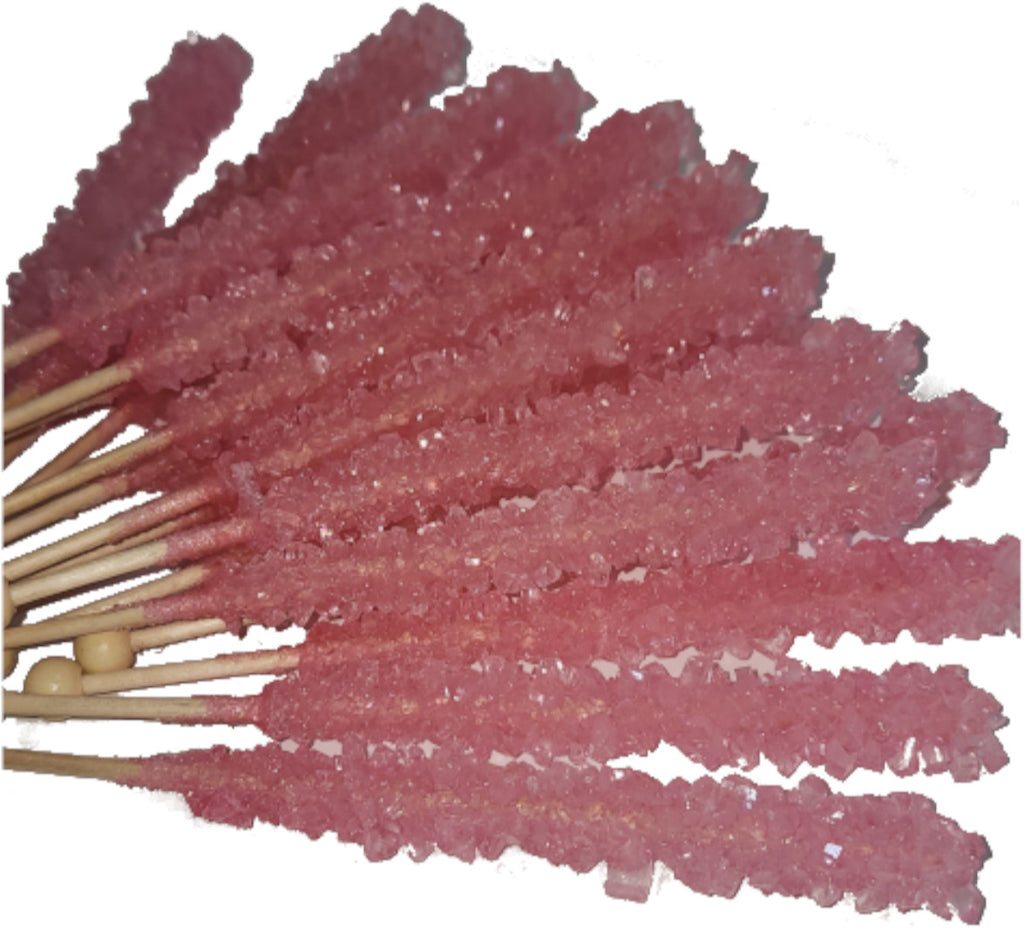 Watermelon Rock Candy Sticks